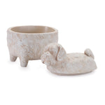 Dog Shelf Decor Resin Box, 5.25" Tall Decorative Storage Accent by Melrose