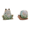 Indoor Terra Cotta Animal Decor 6.75" Height Frog Snail Set of 2 Melrose