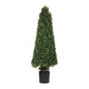 51 Inch Faux Boxwood Cone Topiary