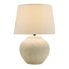 Distressed Ceramic Table Lamp with Linen Shade