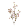Faux Pink Blossom Branch Set of 4