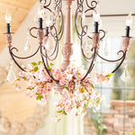 Decorative Faux Pink Floral Branches