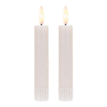 FIA Wick Ivory Mini Taper Candle Set of 4 Flameless LED Candles with Remote Control, Battery Operated, Elegant Indoor Decor 4"H by Melrose