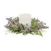 Artificial lavender candle ring for dining table centerpiece