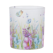Votive Holder Set of 6 – Colorful Frosted Glass – 3.6 in H by Melrose