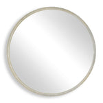 Break The Ice Round Wall Mirror – 31.5"H Acrylic Facade Champagne Framed Mirror by Uttermost