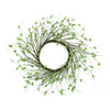 Faux Leaf Wreath – Subtle Green Foliage – 10.1 in H by Melrose