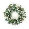 Artificial daisy wreath for door decor