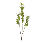 Leaf Foliage Branch Set of 6 Green Fabric Faux Stems for Indoor Decor 43" H by Melrose