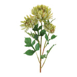 Faux Mum Floral Spray Set of 4 – Green Fabric Stems 27.5" H Indoor Accent by Melrose