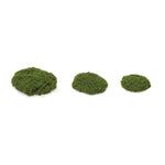 Faux Moss Pad Set of 3 – Natural Green Texture 1.55" H Craft Accent by Melrose