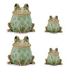 Garden Decor Frog Set – Green Terracotta Animal Figurines – 5.25 Inches – Melrose