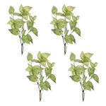 Faux Leaf Stem Set – Anthurium Greenery Decor 42" H Indoor Accent by Melrose