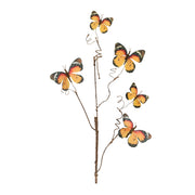 Orange and Black Butterfly Twig Sprays – Set of 4 Faux Stems