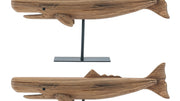 Farmhouse Coastal Whale Sculpture Set – Modern Design