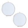Round Picture Frame Set 5.5 in Height Glass and Iron by Melrose