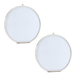 Gold Round Picture Frame 5.5" H Tabletop Decor Set of 2 by Melrose