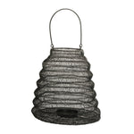 Decorative Candle Holder 12"H Black Iron Hanging Mesh Lantern By Melrose