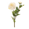 White Dahlia Stems Set of 6 – Fabric and PE Plastic Flowers