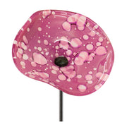 Hand-Painted Glass Flower Stakes – Pink and Lavender Set of 2