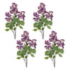 Lilac Faux Decorative Floral Spray 35 in Height Set of 4 by Melrose