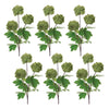 Decorative Snowball Branch – 29.5"H – 6 Faux Green Viburnum Stems – Melrose