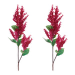 Faux Astilbe Spray – 35.5"H – Bright Red Fabric Stems for Home Arrangements by Melrose