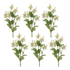 Blossom Stems Set – 26.5"H – 6 Soft White Faux Branches for Garlands and Wreaths – Melrose