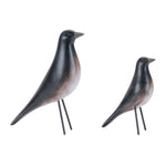 Modern Resin Bird Figurines – 6.25"H & 8.5"H – Set of 2 for Tabletop Decor by Melrose