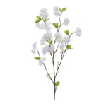 Apple Blossom Floral Branch – 34"H – White and Green Decorative Set of 4 by Melrose