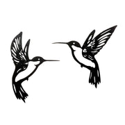 Hanging Hummingbird Metal Wall Accent Set of 6 6 in Height Decorative Art by Melrose
