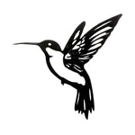 Decorative Garden Wall Art Metal Hummingbird Accent Set of 6 6 in Height by Melrose