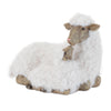 Decorative Faux Fur Sheep with Lamb Figurine 11 in Height Home Accent by Melrose
