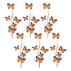 Butterfly Faux Floral Spray Set of 6 – Fabric – 32" H Decorative Stem by Melrose