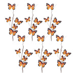 Butterfly Twig Spray Set of 6 – Fabric Faux Stem 32" H Indoor Decor by Melrose