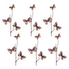 Butterfly Faux Floral Spray Set of 6 – Fabric – 32" H Decorative Stem by Melrose