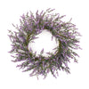 Lavender Floral Indoor Display Wreath – Faux Greenery – 22" H by Melrose