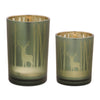 Mossy Oak Glass Candle Holders 7 Inch Height Accent Duo By Melrose