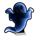 Smiley Ghost Acrylic Plug In Ekkolight 15.5 Inch Holiday Accent By Melrose