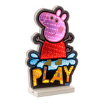 Peppa Pig Splash Ekkolight 12" H Acrylic LED Infinity Light for Kids Room by Melrose