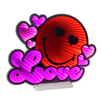 Smiley Love Heart Lighted Decor – Acrylic LED – 15" H Indoor Accent Light by Melrose