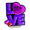 Smiley Love Square Lighted Decor Panel – Acrylic LED – 14.5" H – Melrose