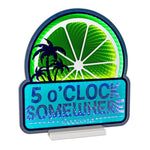 Acrylic Tabletop Decor 17.5" H – Margaritaville 5 o Clock Somewhere LED Light by Melrose
