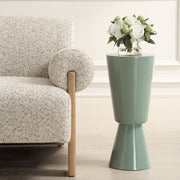 Uttermost 50071 Sabetha High Gloss Drink Table in Sea Foam Green Sculptural Design