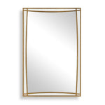 Florence Antique Gold Wall Mirror – 45"H Curved Inlay Decorative Mirror by Uttermost