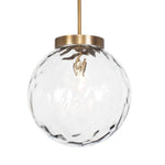 Uttermost Gaia 1-Light Pendant-Wonderful Clear Watered Glass with Adjustable Drop