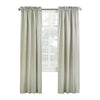 Ticking Stripe Room Darkening Pole Top Curtain Panel Pair each 40" x 54" Sage