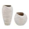 White Decorative Vase Set for Indoor and Outdoor Use