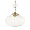 Single Light Glass Shade Pendant – Modern Industrial Fixture