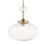 Uttermost Glass Pendant – Bellaire 20 Inch Clear Shade Hanging Light